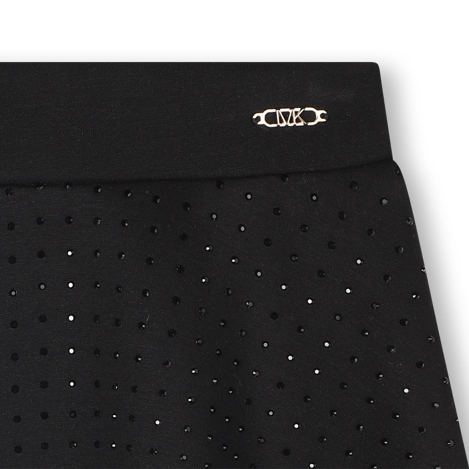 Studded A-Line Skirt, Black