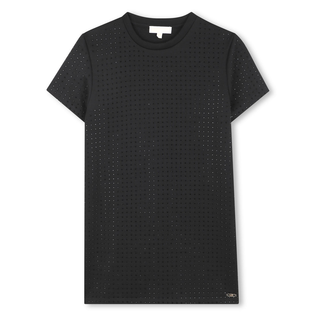 Short Sleeve Dress with Stud Detail, Black