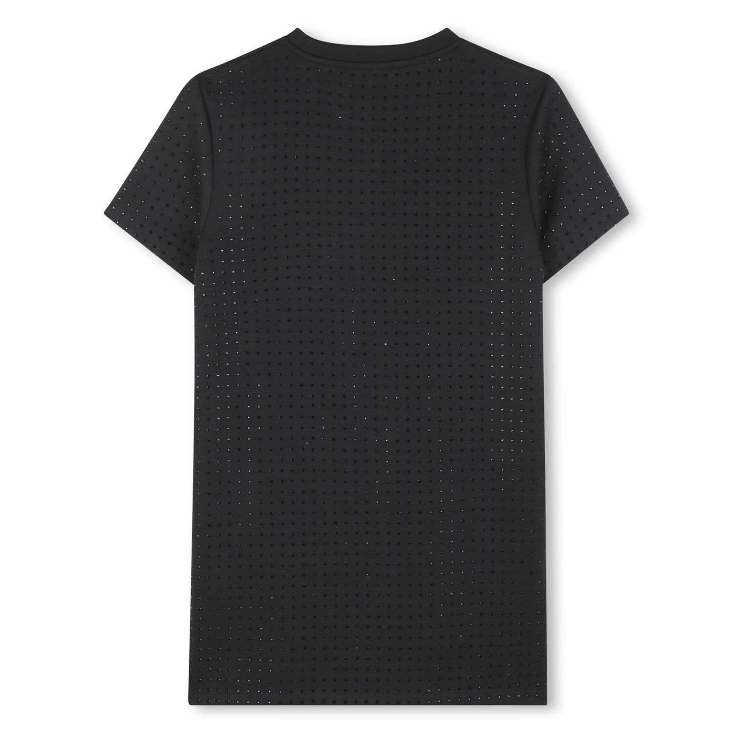 Short Sleeve Dress with Stud Detail, Black