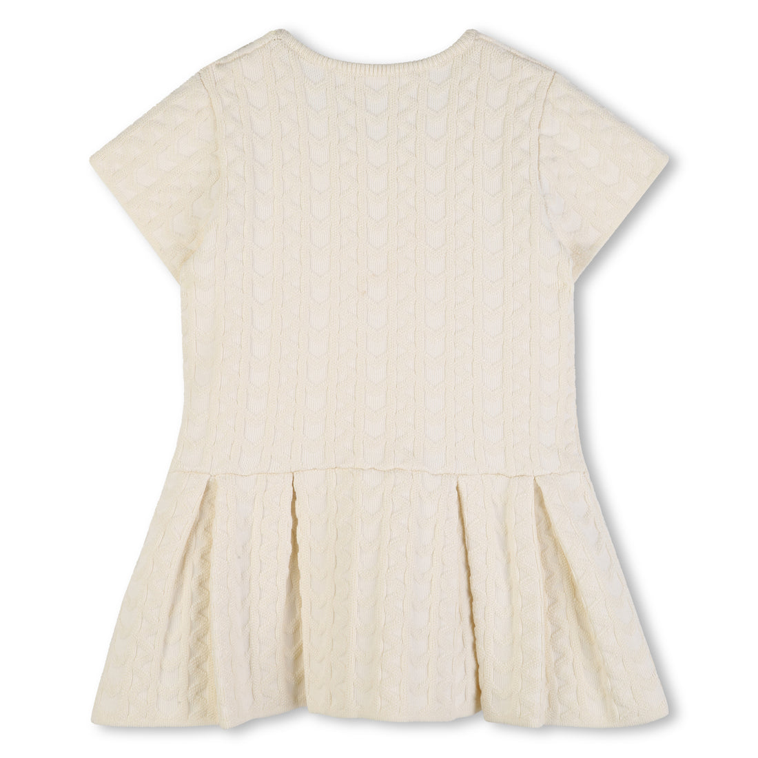 Girls Knitted Dress in Off-White Michael Kors