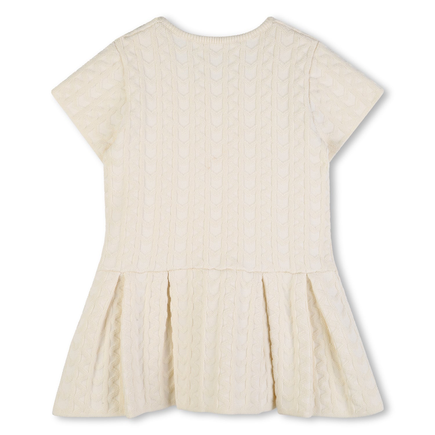 Girls Knitted Dress in Off-White Michael Kors