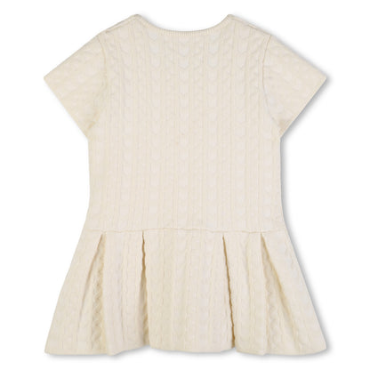 Girls Knitted Dress in Off-White Michael Kors