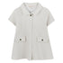 Girls Metallic Milano Dress in Off-White Michael Kors
