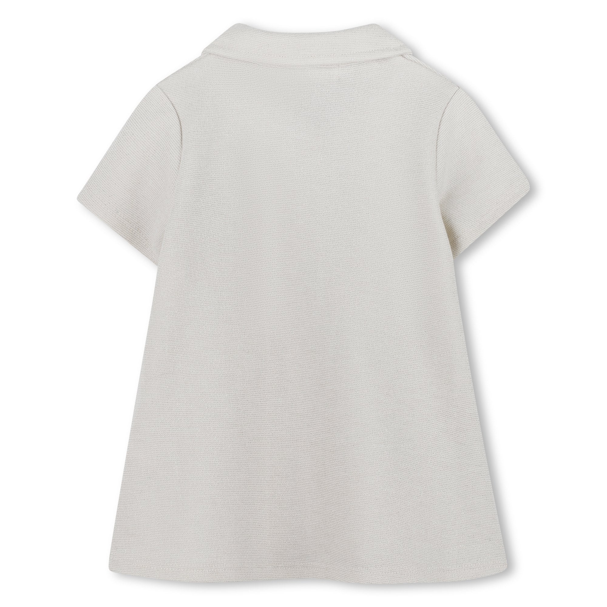 Girls Metallic Milano Dress in Off-White Michael Kors