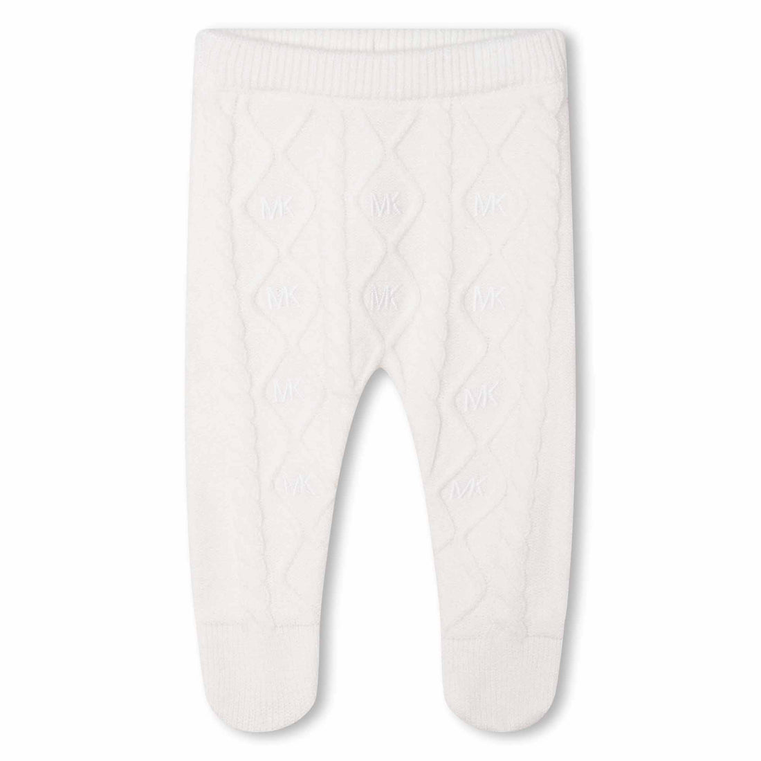 Knit Cardigan and Trousers Set With Mittens