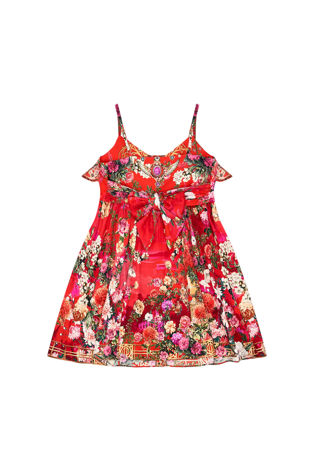 Mini Dress with Sash and Bow 4-10