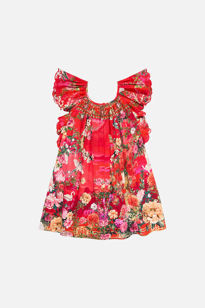 Alexandria Kids Frill Sleeve Top 12-14 Years