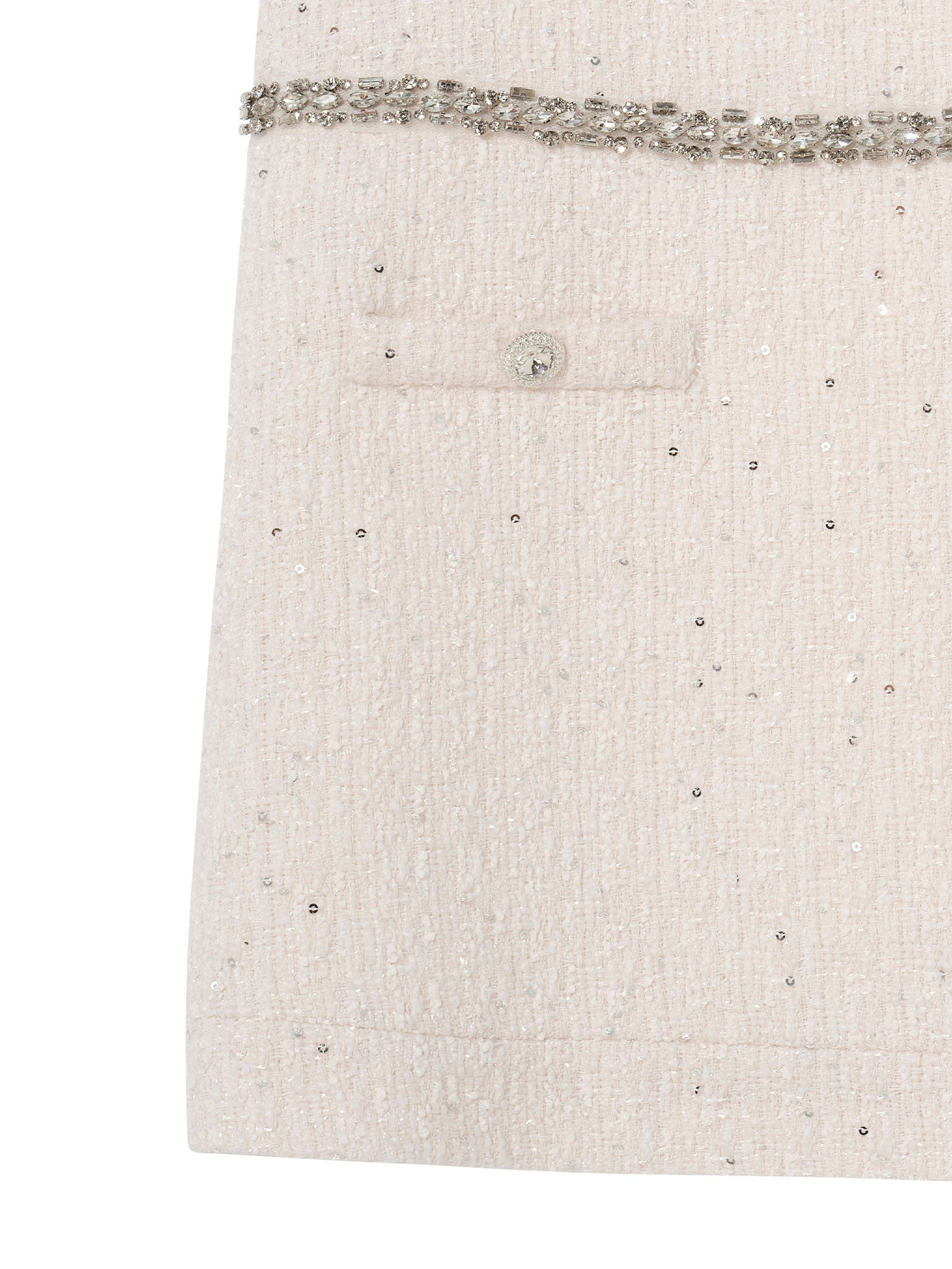 Audrey Dress - Sleeveless Textured Shift Dress with Decorative Waist Trim