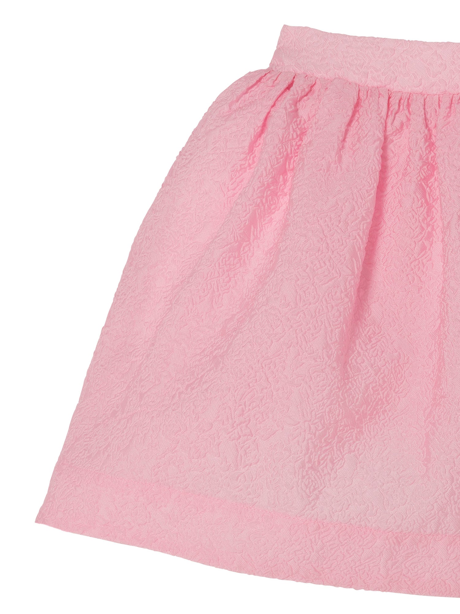 Saint-Tropez Skirt - Textured A Line Skirt with Soft Gathered Waist