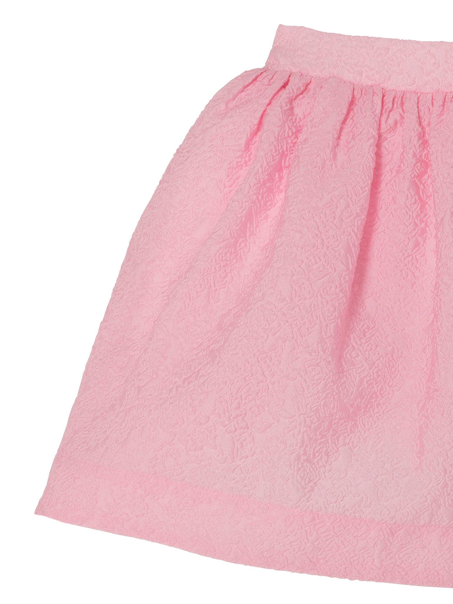 Saint-Tropez Skirt - Textured A Line Skirt with Soft Gathered Waist