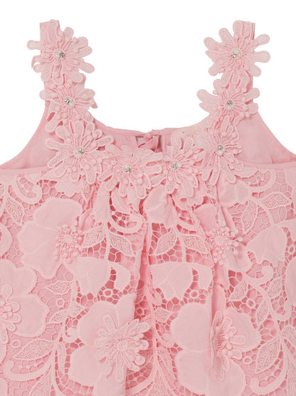 Riviera Rose Lace Top