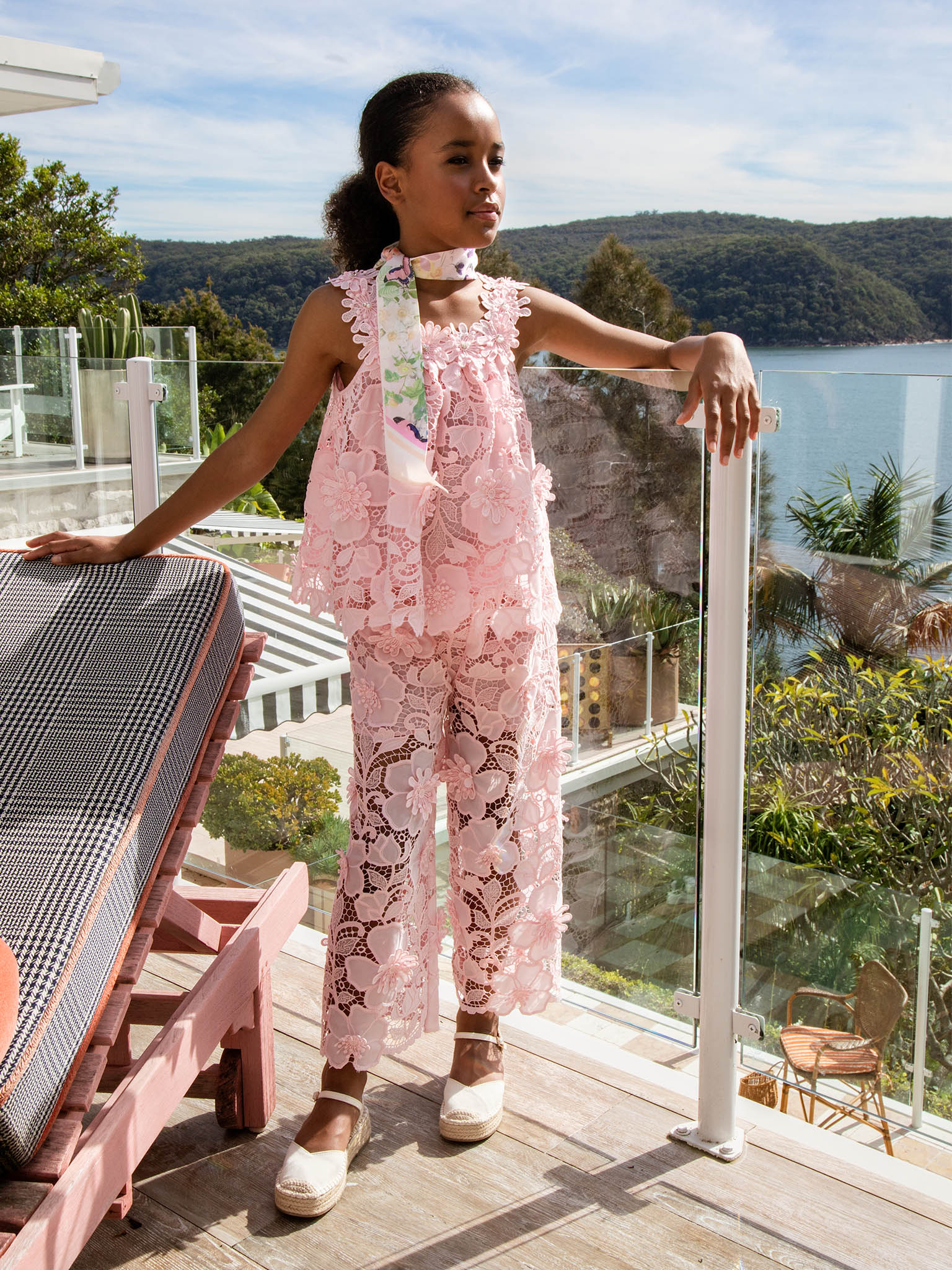 Riviera Rose Lace Top