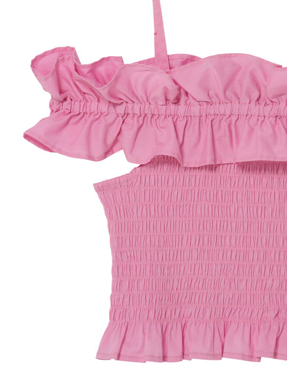 Mariposa Top - Smocked Ruffle Cotton