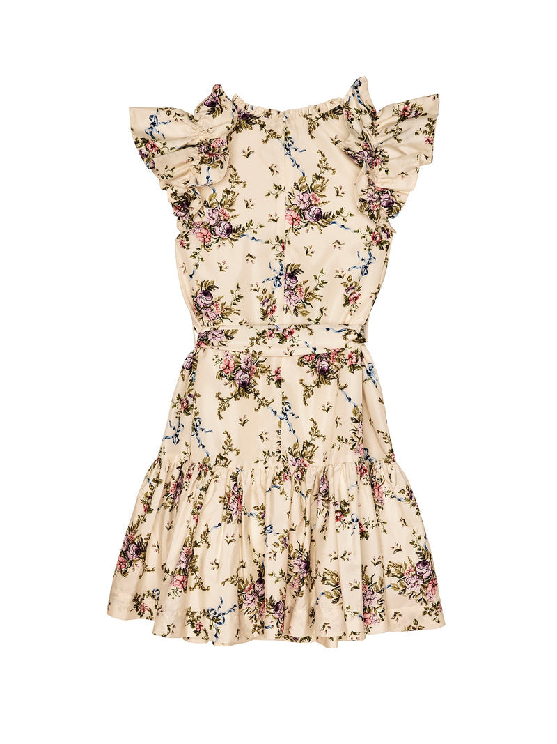 Belle Dress Marshmallow Fleur