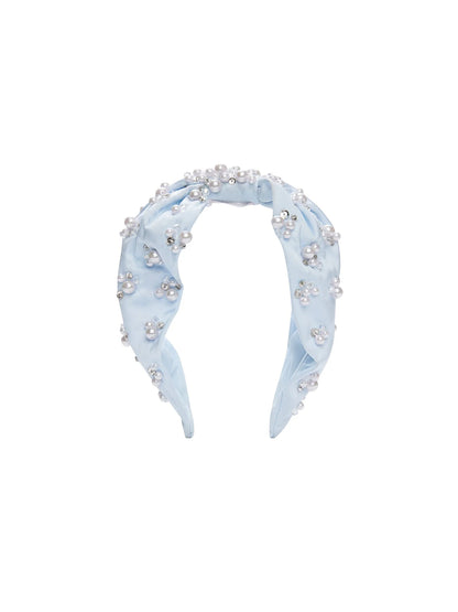 Baby Blue Satin Koko Headband