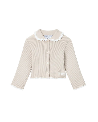 Ribbed Knit Cardigan Emporio Armani