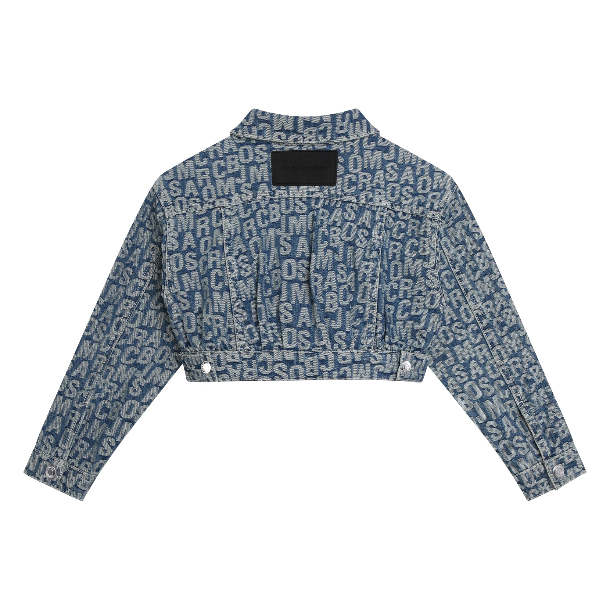 Jumbled Logo Jacquard Denim Jacket