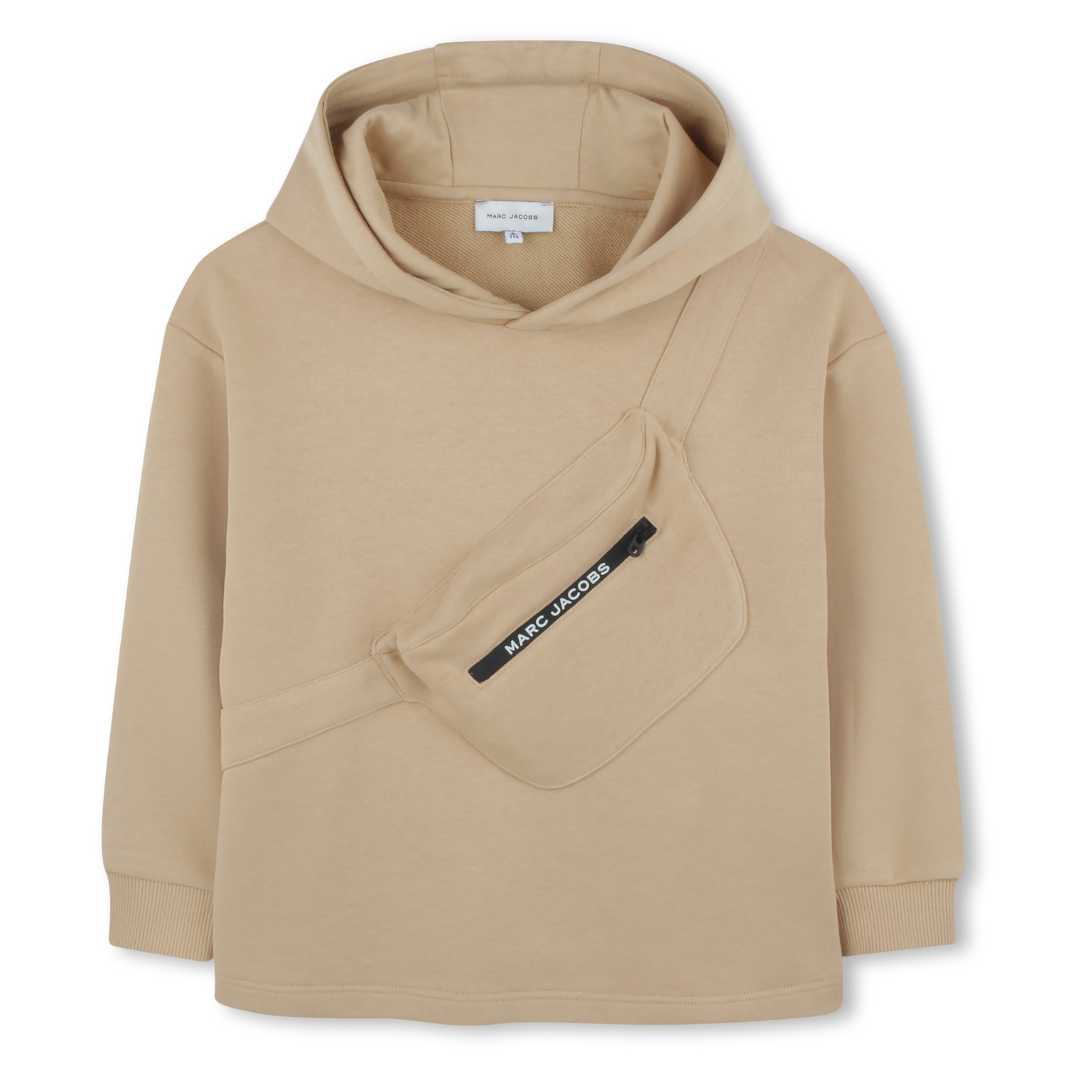 Hooded Sweatshirt with Crossbody Bag Print