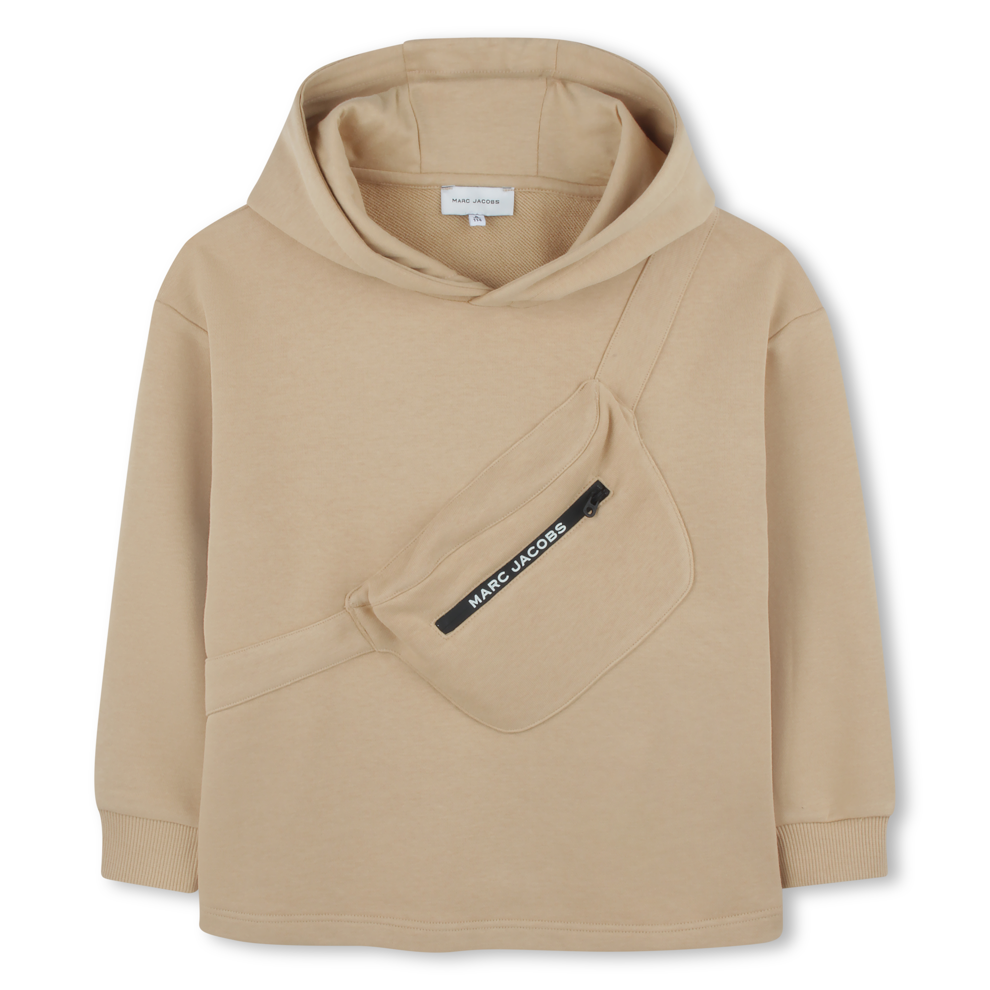 Hooded Sweatshirt with Crossbody Bag Print