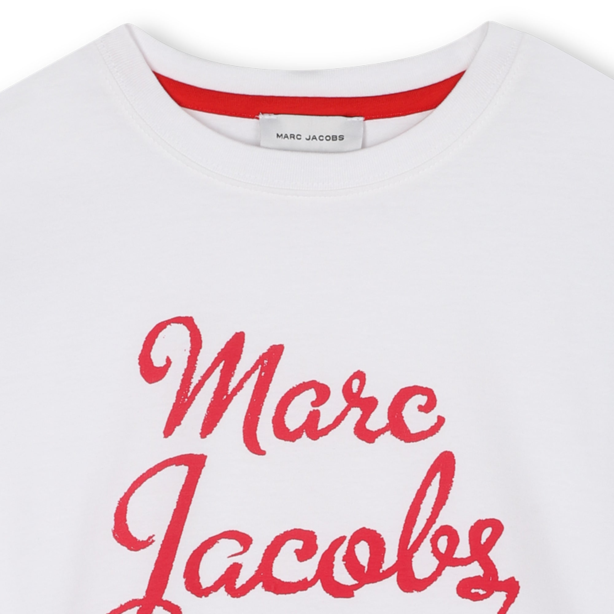 Organic Cotton Jersey T-Shirt with Front Marc Jacobs Illustration