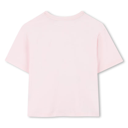 Organic Cotton Jersey T-Shirt with Front Marc Jacobs Illustration