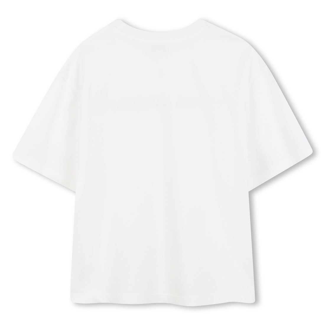 Cotton Jersey T-Shirt with Embroidered Marc Jacobs Illustration in Black and Ivory