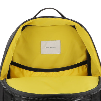 Twill Backpack with Monogram Design and Padded Straps