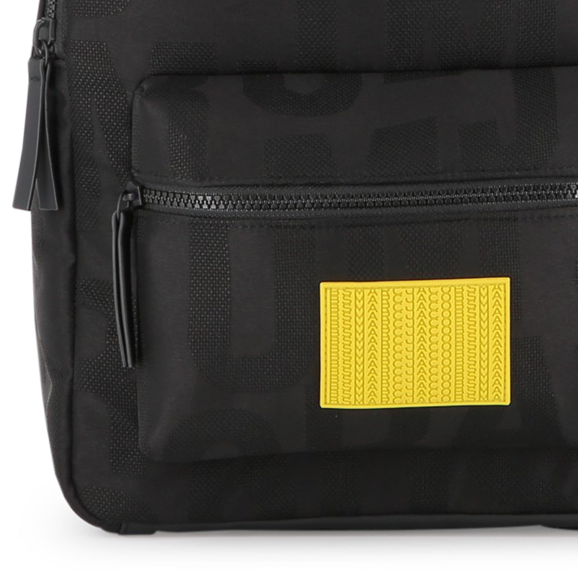 Twill Backpack with Monogram Design and Padded Straps