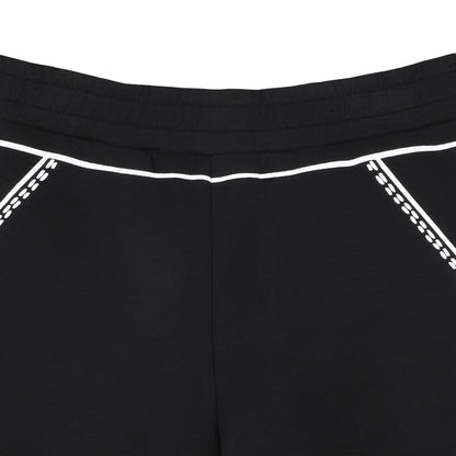 Black Jersey Shorts with Contrast Stitching The Marc Jacobs