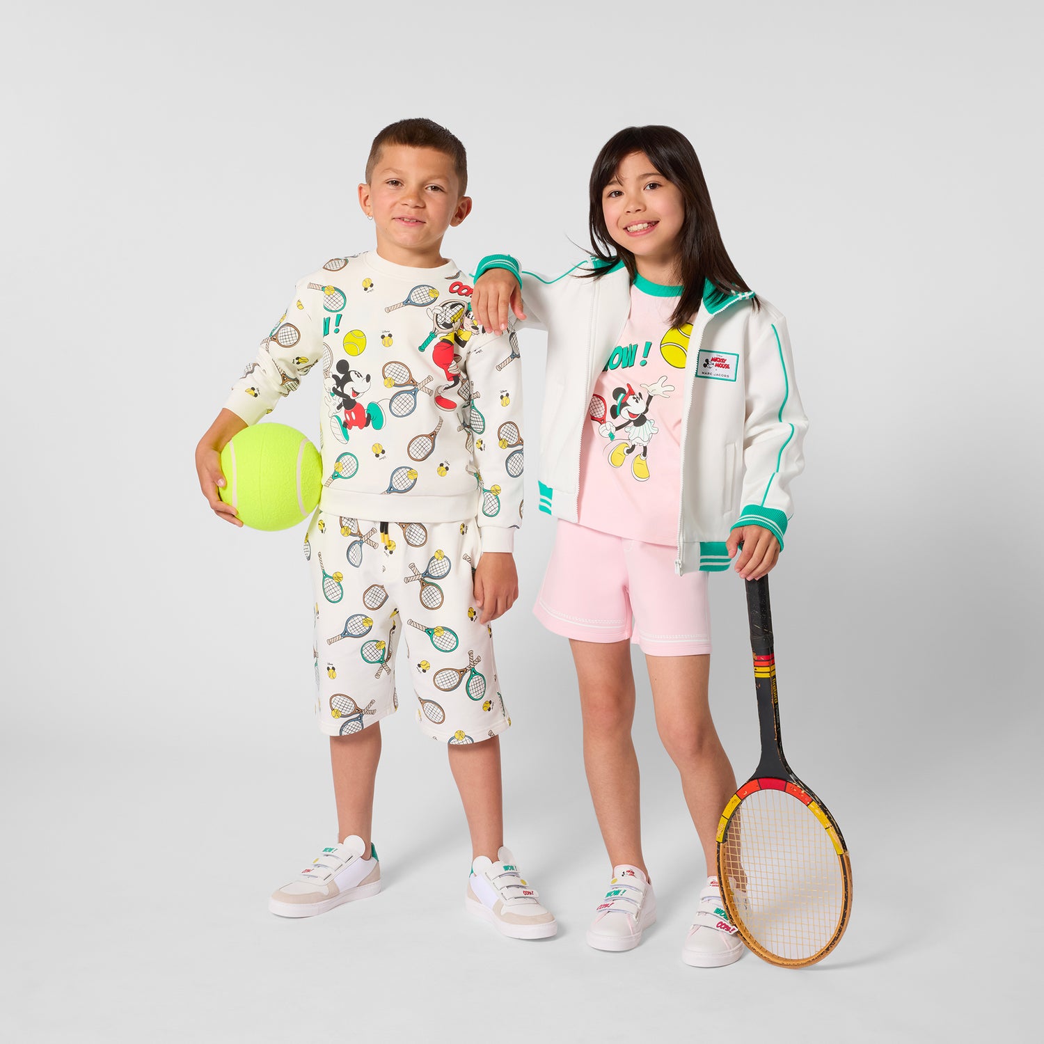 Pink Jersey Shorts with Contrast Stitching The Marc Jacobs