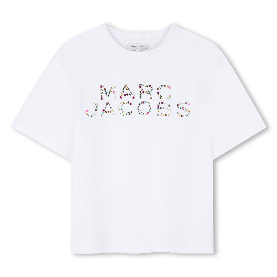 Rhinestone Logo Cotton T-Shirt The Marc Jacobs