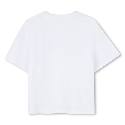 Rhinestone Logo Cotton T-Shirt The Marc Jacobs