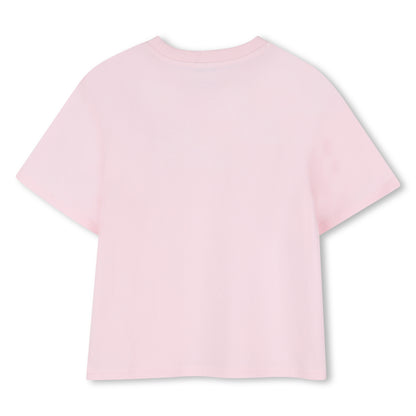 Rhinestone Logo Cotton T-Shirt The Marc Jacobs