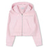 Pink Zip Hoodie with Rhinestone Logo The Marc Jacobs