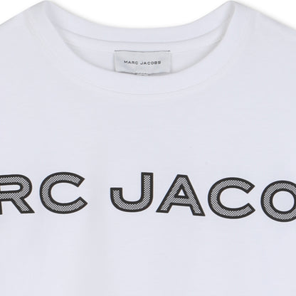White Cotton Logo T Shirt The Marc Jacobs