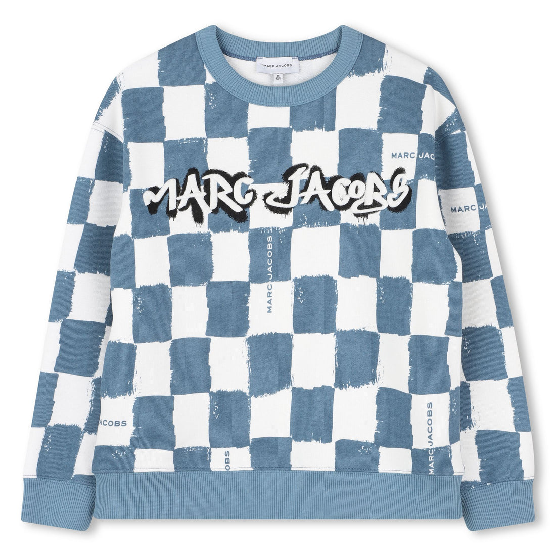Blue Checkered Cotton Sweatshirt The Marc Jacobs