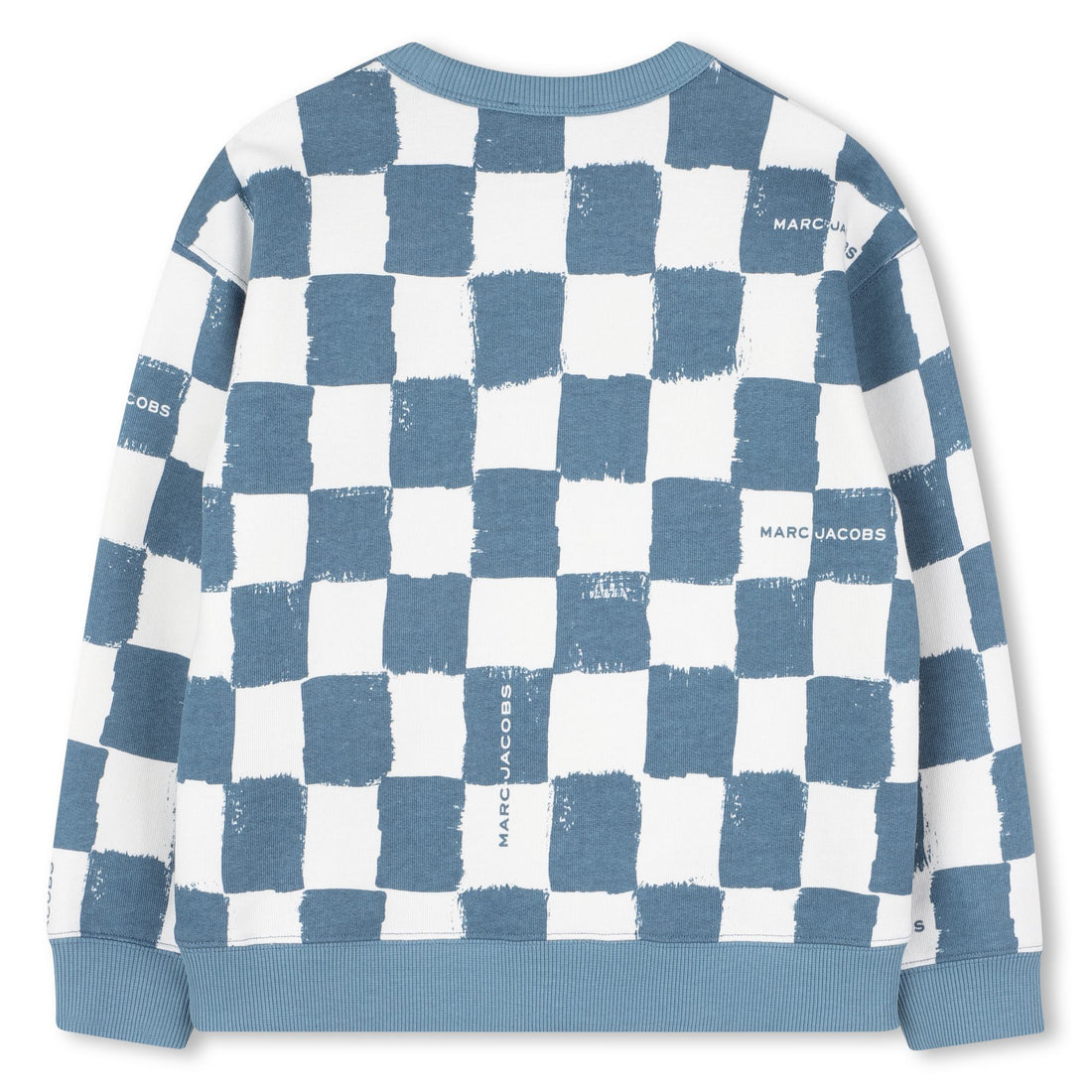 Blue Checkered Cotton Sweatshirt The Marc Jacobs
