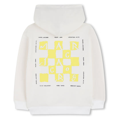 Cream Two Tone Zip Hoodie The Marc Jacobs