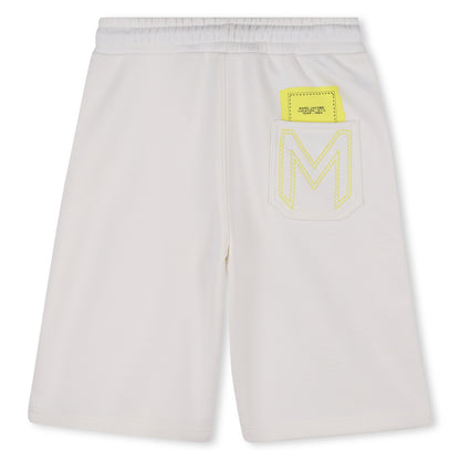 Cream Two Tone Fleece Shorts The Marc Jacobs