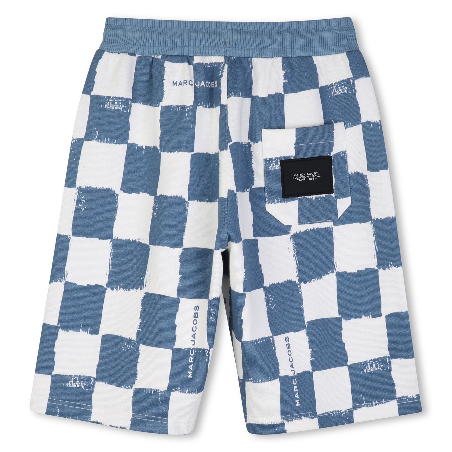 Blue Checkered Fleece Shorts The Marc Jacobs