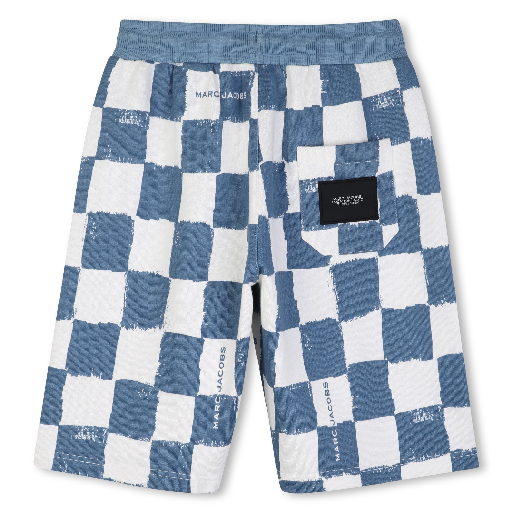 Blue Checkered Fleece Shorts The Marc Jacobs