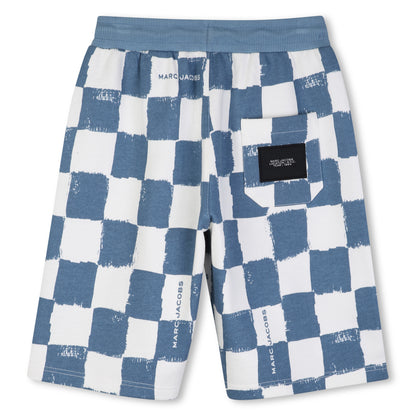 Blue Checkered Fleece Shorts The Marc Jacobs