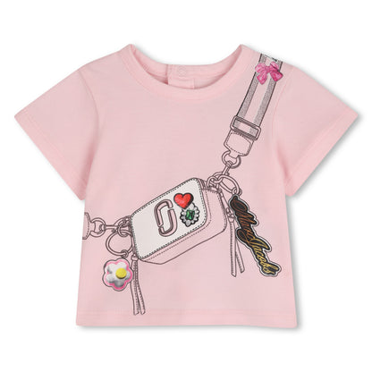 Pink T-Shirt and Shorts Set The Marc Jacobs