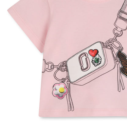 Pink T-Shirt and Shorts Set The Marc Jacobs