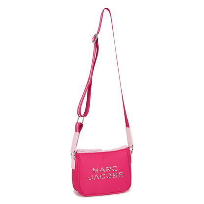 Pink Crossbody Bag with Rhinestone Logo The Marc Jacobs