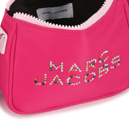 Pink Crossbody Bag with Rhinestone Logo The Marc Jacobs