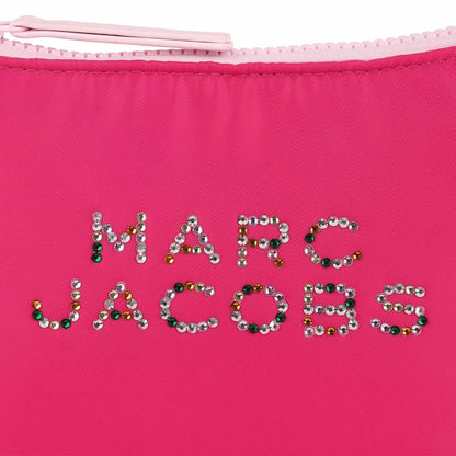 Pink Crossbody Bag with Rhinestone Logo The Marc Jacobs