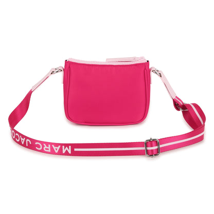 Pink Crossbody Bag with Rhinestone Logo The Marc Jacobs