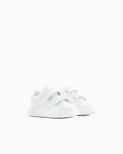 White Velcro Sneaker Emporio Armani