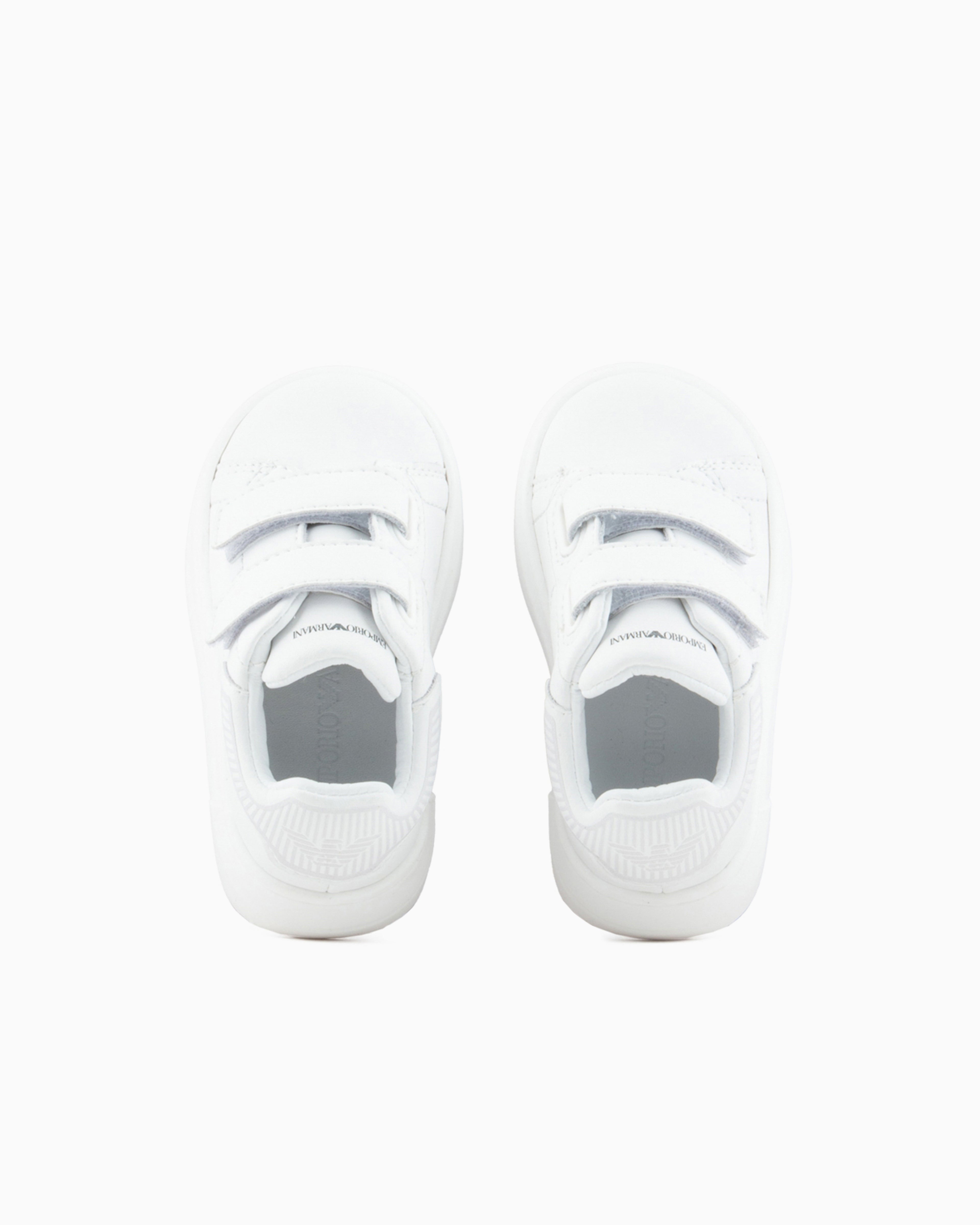 White Velcro Sneaker Emporio Armani
